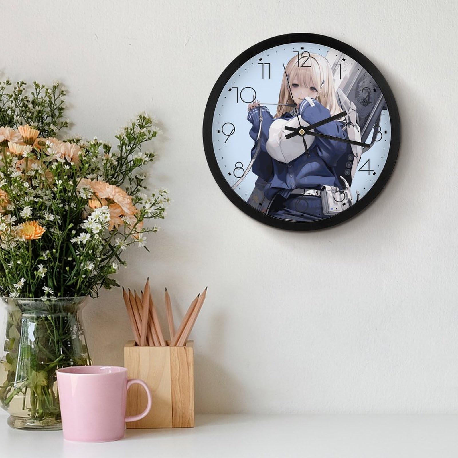 Amazon.co.jp: 掛け時計 Tia Is An SSR Nikke アニメ 壁掛け時計 かけ